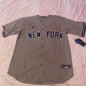 New York Yankees Baseball Jersey Nike MLB Gray